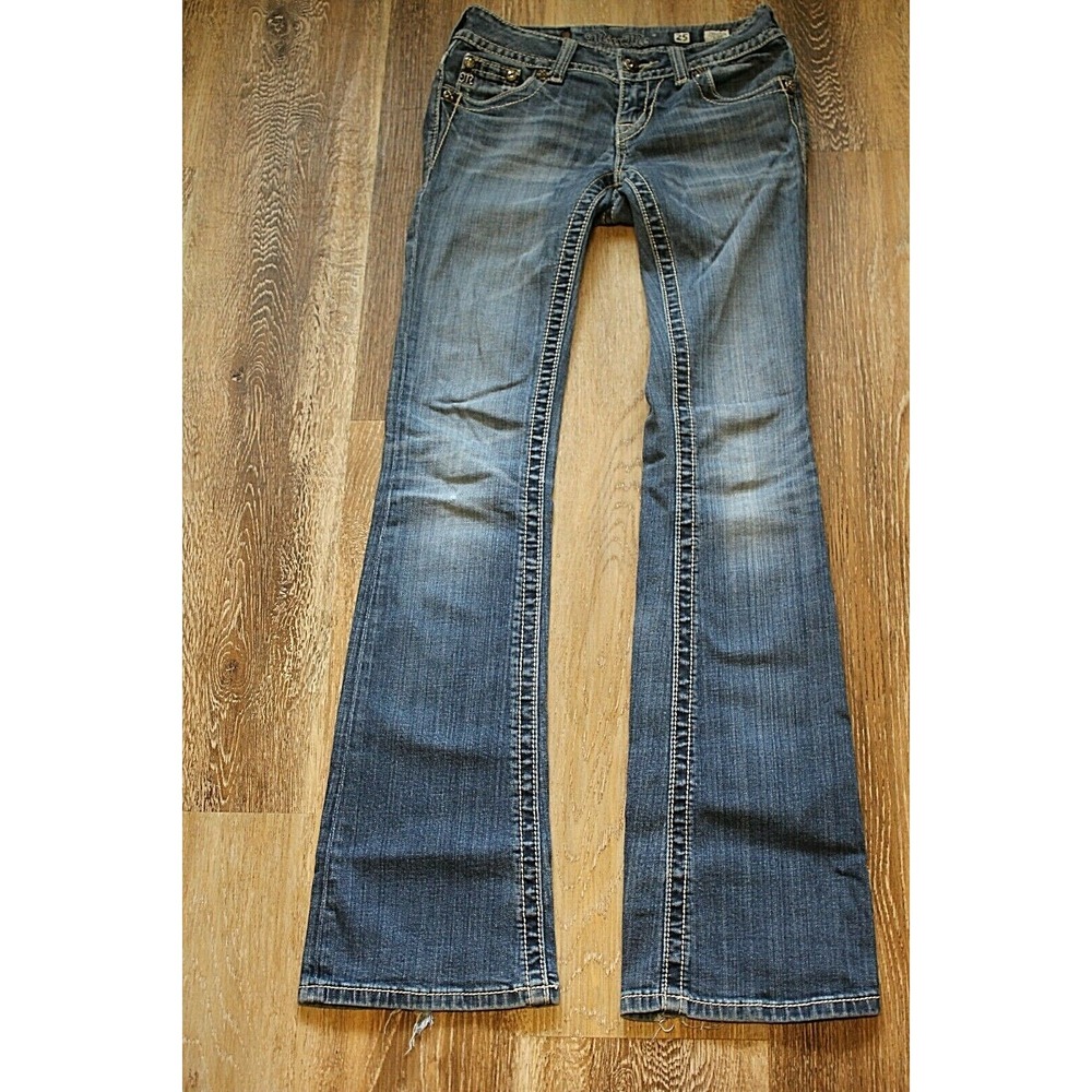 Miss Me 25x33 JP5645B Jeans Women rodeo country western flirty pockets bling - Picture 6 of 6